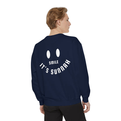 Garment-Dyed Sweatshirt - Smile