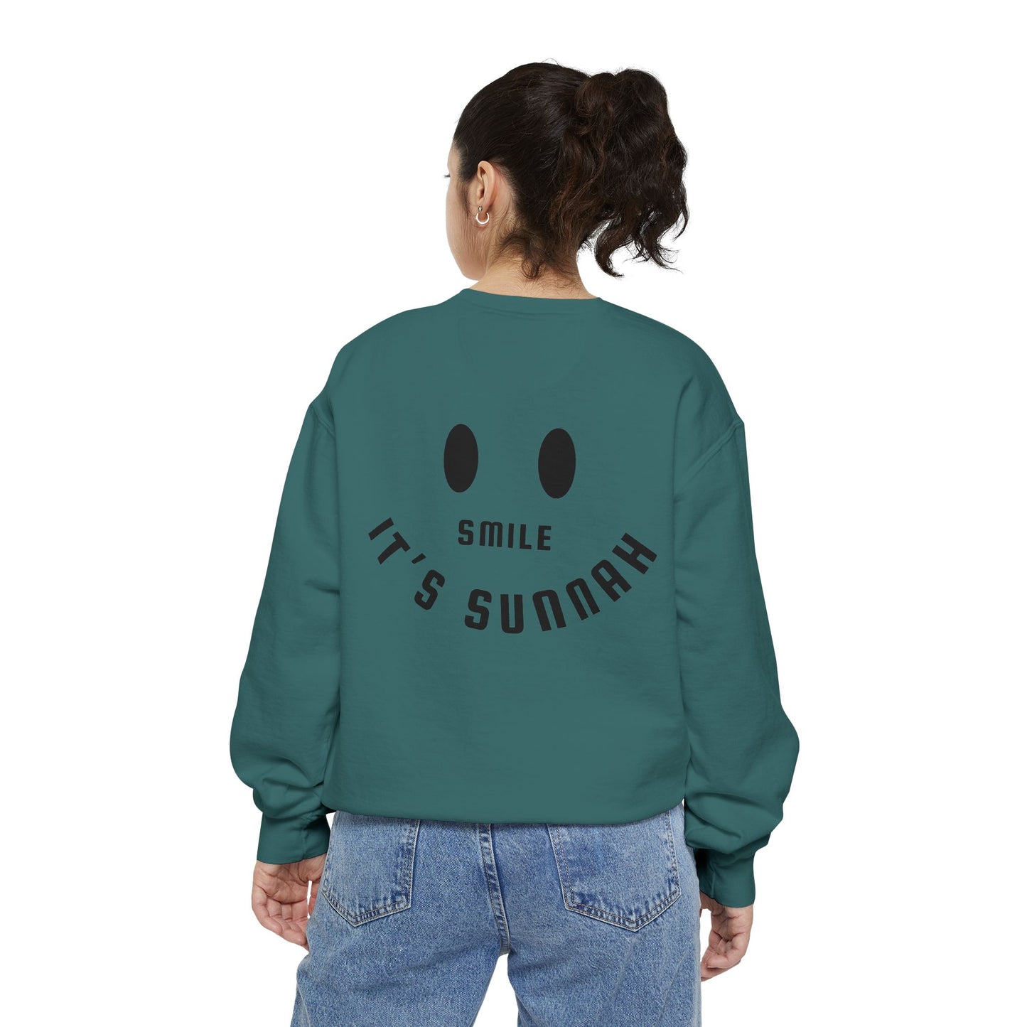 Garment-Dyed Sweatshirt - Smile