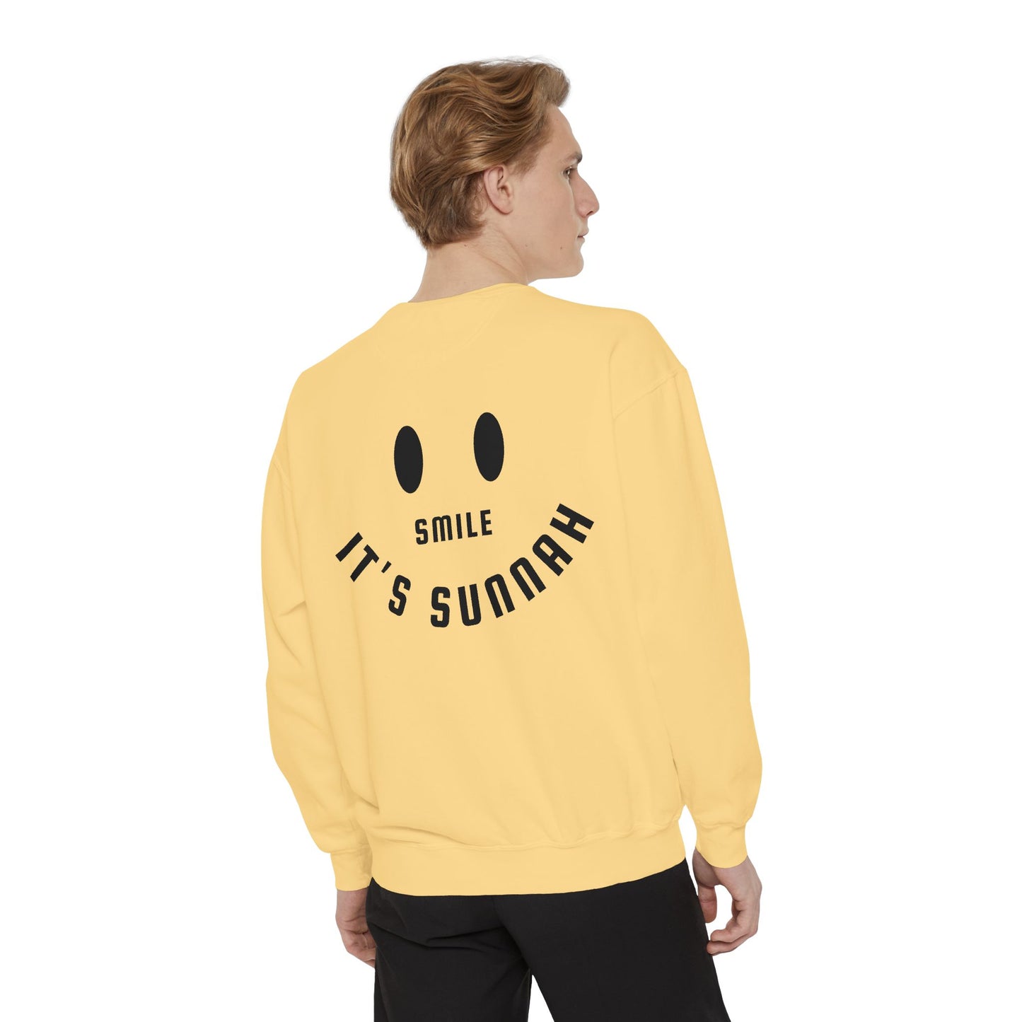 Garment-Dyed Sweatshirt - Smile