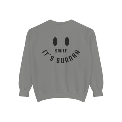 Garment-Dyed Sweatshirt - Smile