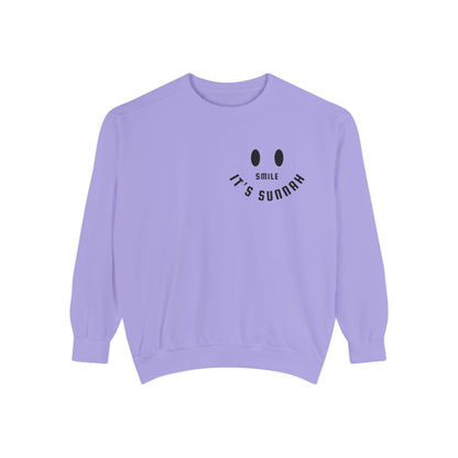 Garment-Dyed Sweatshirt - Smile