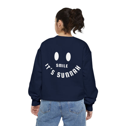 Garment-Dyed Sweatshirt - Smile