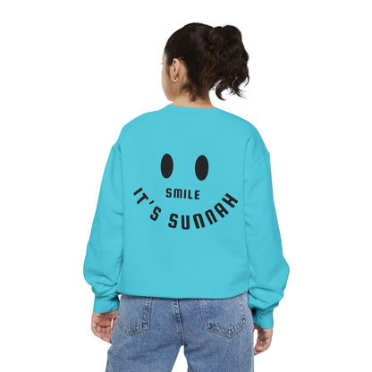 Garment-Dyed Sweatshirt - Smile