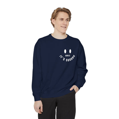 Garment-Dyed Sweatshirt - Smile