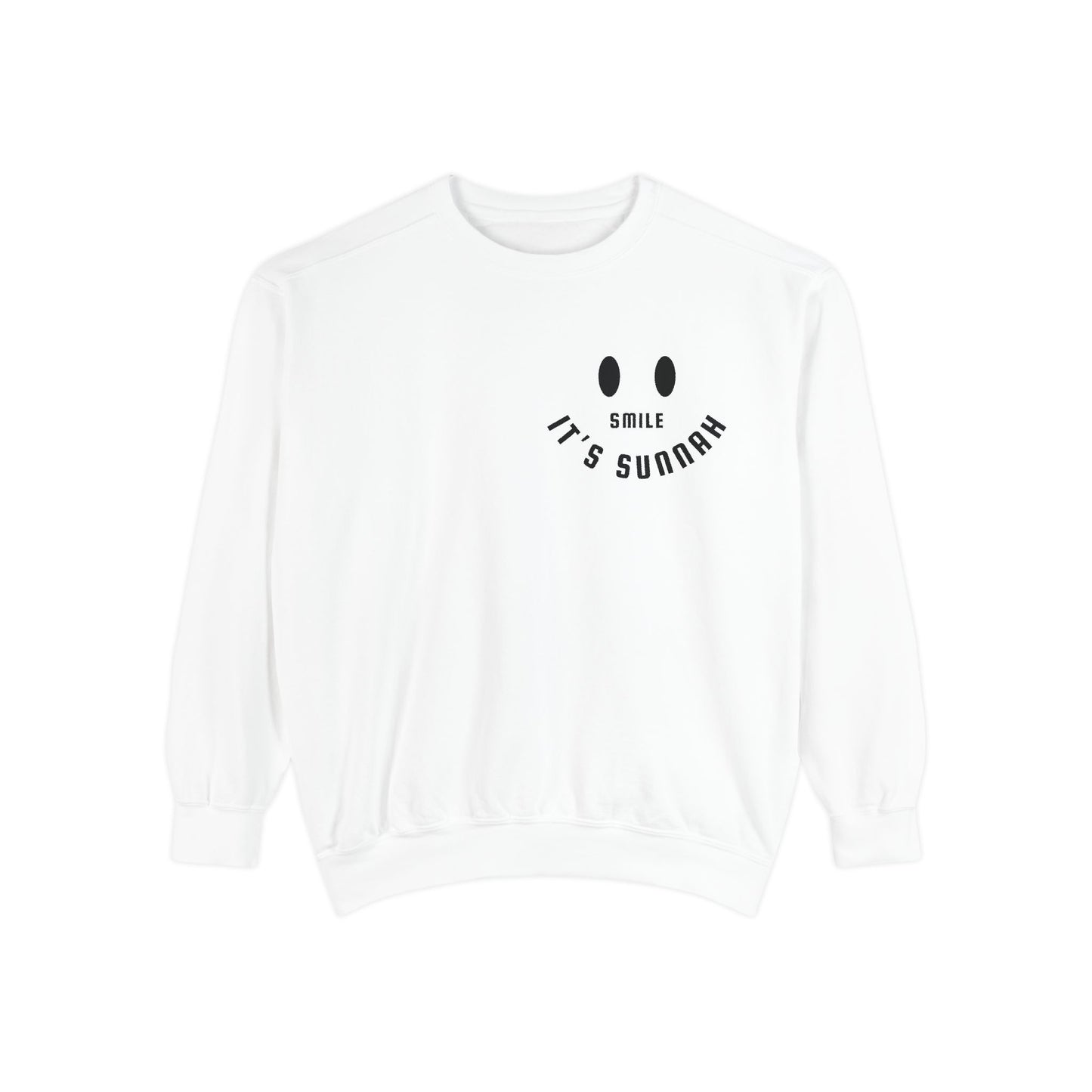 Garment-Dyed Sweatshirt - Smile