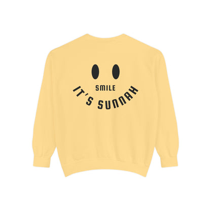 Garment-Dyed Sweatshirt - Smile