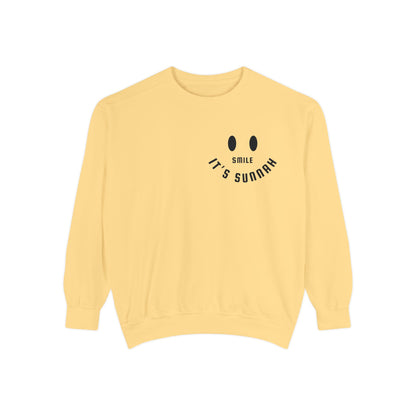 Garment-Dyed Sweatshirt - Smile