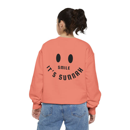 Garment-Dyed Sweatshirt - Smile